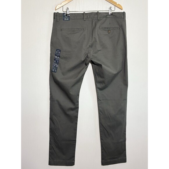 J. Crew Factory Pants Mens 35 32 Slim-fit Flex Chino Gray New Flat Front Preppy - Picture 14 of 16